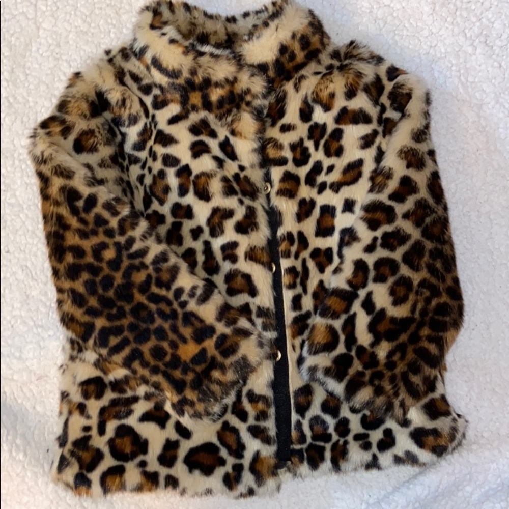H&M faux leopard jacket